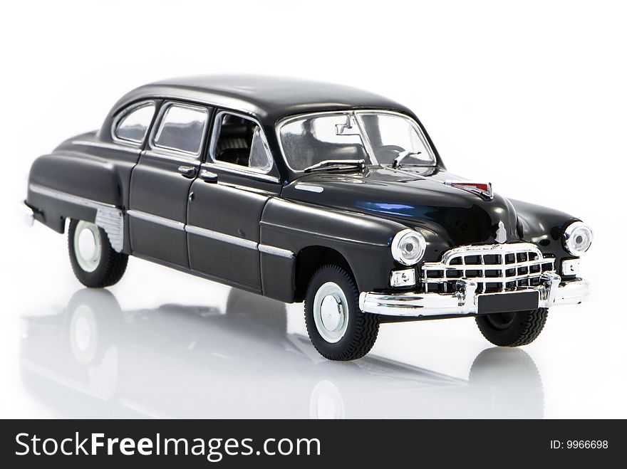 Toy model of the beautiful ancient Russian car. Toy model of the beautiful ancient Russian car