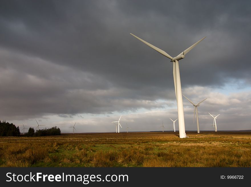 Causeymire the wind turbines, Scotland