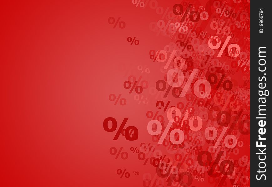 Percent background in red tints. Percent background in red tints