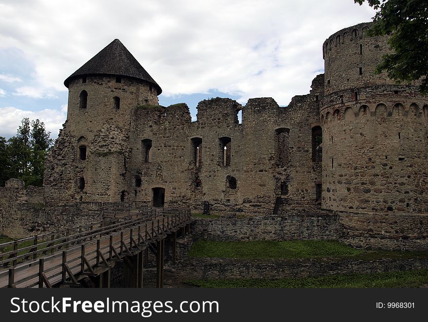 Ancient castle of Cesi in latvia Built in 1218 by the German Knightly Order of the Brothers of the Sword. Ancient castle of Cesi in latvia Built in 1218 by the German Knightly Order of the Brothers of the Sword.