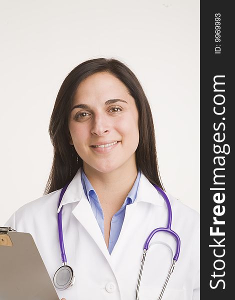 Portrait of female medical professional. Portrait of female medical professional