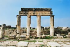 Ruins Of Ancient Roman City Hierapolis. Royalty Free Stock Photo Ruins Of Ancient Roman City Hierapolis. Royalty Free Stock Photo