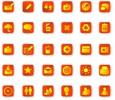 Vector Icons Set Stock Photography