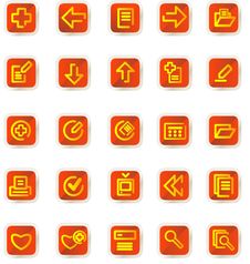 Vector Icons Set Royalty Free Stock Image