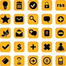 Vector Icons Set Stock Image