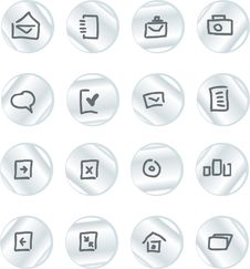 Vector Icons Set Royalty Free Stock Image