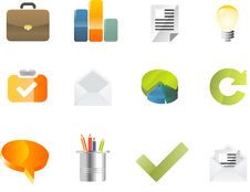 Vector Icons Set Stock Images