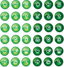 Vector Icons Set Royalty Free Stock Photography