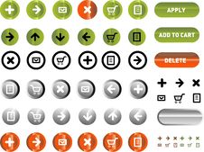 Vector Icons Set. Royalty Free Stock Images