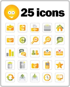 Vector Icons Set Royalty Free Stock Images