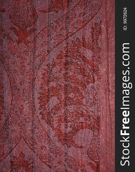 High resolution red floral vintage wallpaper texture. High resolution red floral vintage wallpaper texture