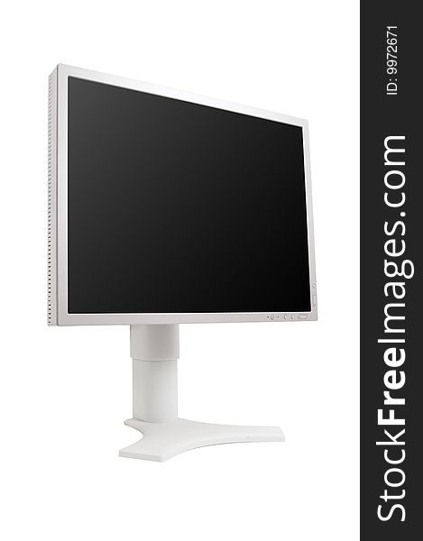 LCD screen isolated on a white