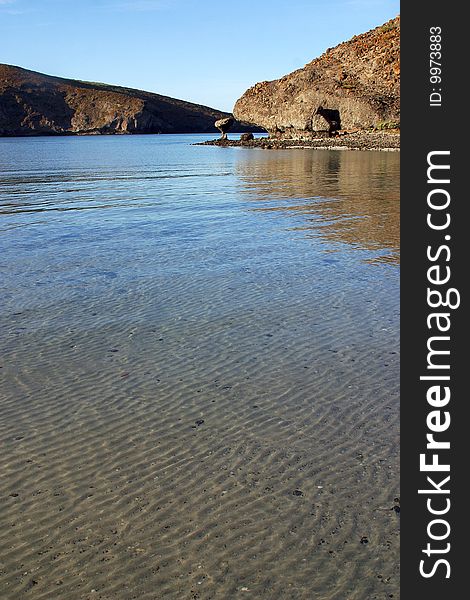 Beach near of La Paz, Baja California, Mexico