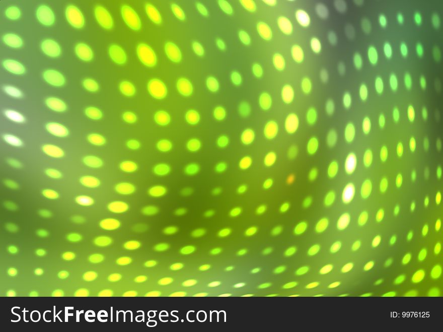 Green abstract background with a pattern from dots. Green abstract background with a pattern from dots
