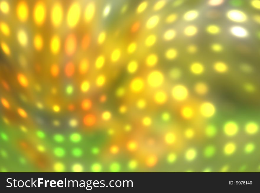Yellow-green abstract background with a pattern from dots. Yellow-green abstract background with a pattern from dots