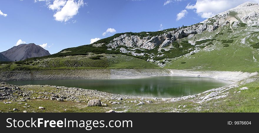 Limo Lake in the Natural Park of Fanes Senes Braies, Dolomites, Sudtirol - Italy. Limo Lake in the Natural Park of Fanes Senes Braies, Dolomites, Sudtirol - Italy