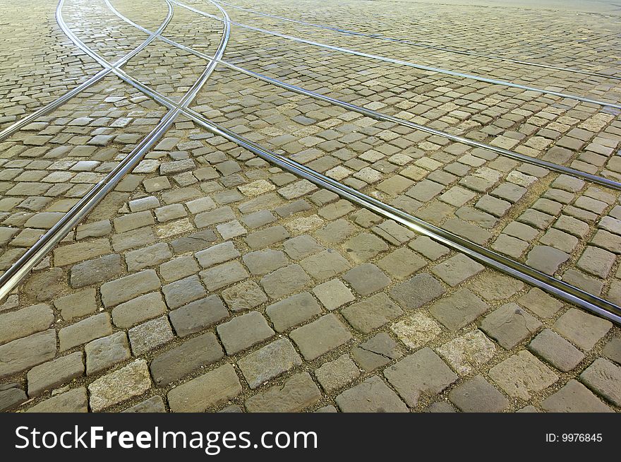 Pavement with Trackage in Czech Republic