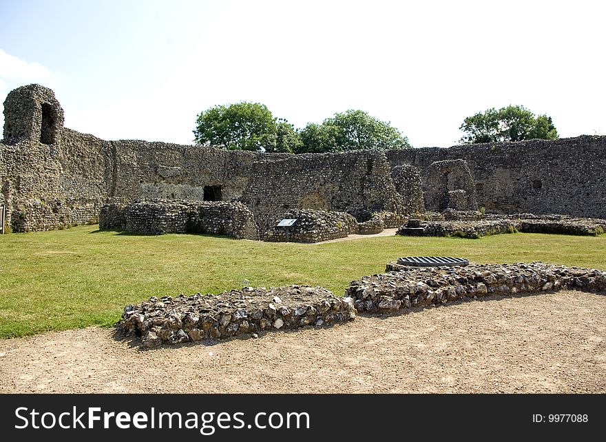 The ruins of the 12th Century Castle at Eynsford in Kent England. The ruins of the 12th Century Castle at Eynsford in Kent England.