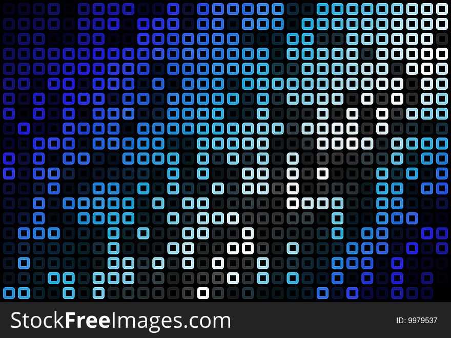 Vector illustration of Abstract Blue Pattern