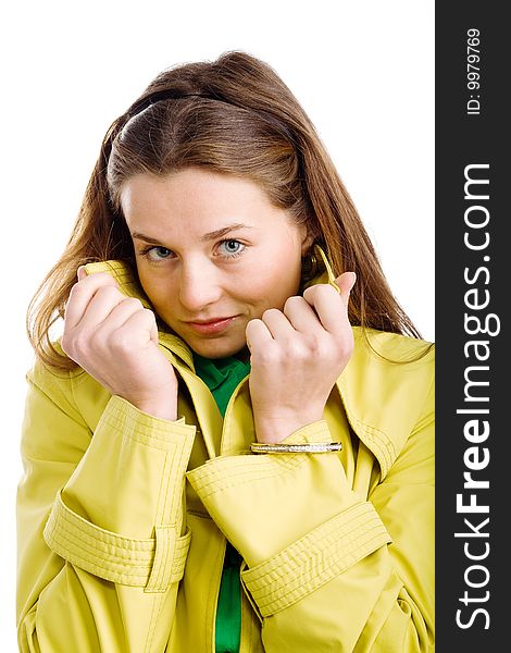 Woman In Yellow Raincoat