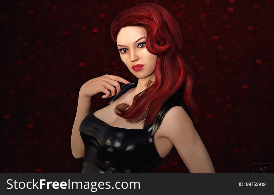 Red, Human Hair Color, Lady, Red Hair