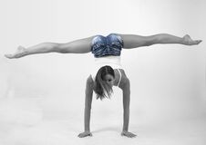 Elegant Young Flexible Woman Stock Photo