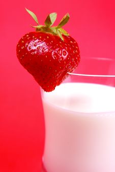 Strawberry Milk Drink Royalty Free Stock Image Strawberry Milk Drink Royalty Free Stock Image