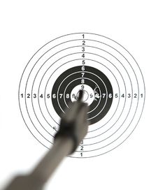 Pistol And Target Royalty Free Stock Photos Pistol And Target Royalty Free Stock Photos
