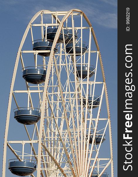 Ferris wheel on a summer day