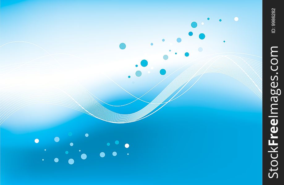 Vector illustration blue abstract background