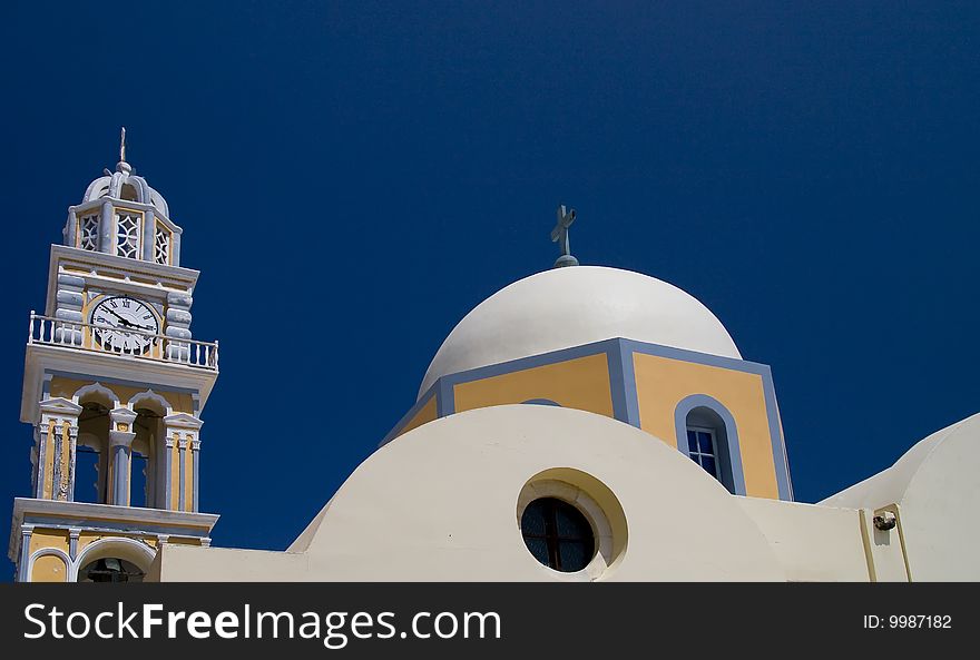 A little church on Satorini. A little church on Satorini