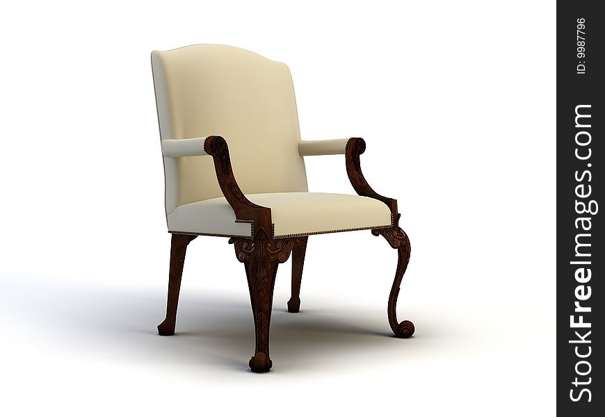 Chair on the white background. Chair on the white background