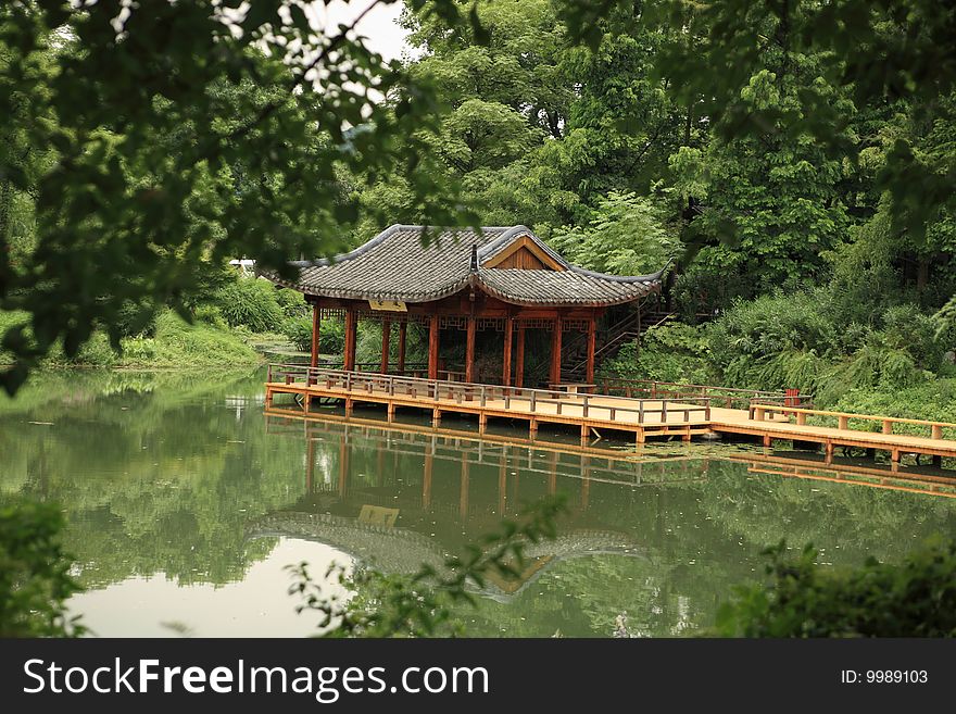 A summerhouse in Hangzhou Flower Nursery