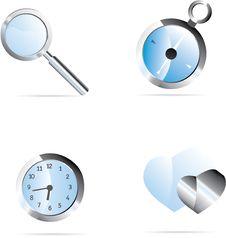 Vector Icons Set. Royalty Free Stock Photography
