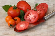 Tomato Slices Royalty Free Stock Photos