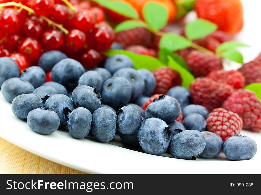 Fresh Ripe Summer Berries Background