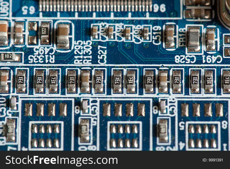 Electronic circuit board as an abstract background. Electronic circuit board as an abstract background