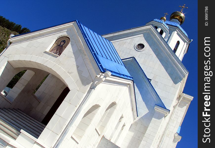 Russian Federation. Krasnoyarsky region. sizaya village.orthodox church