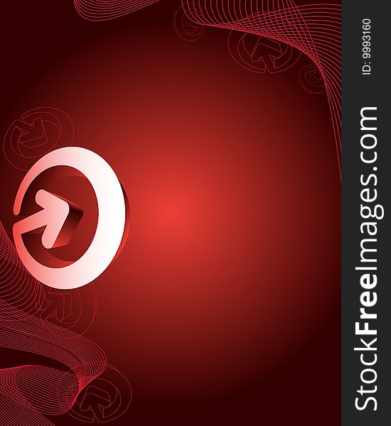 Red abstract background with place for your text. Red abstract background with place for your text