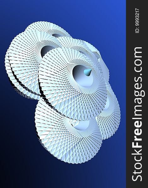 Abstract speakers. 3D rendered illustration.