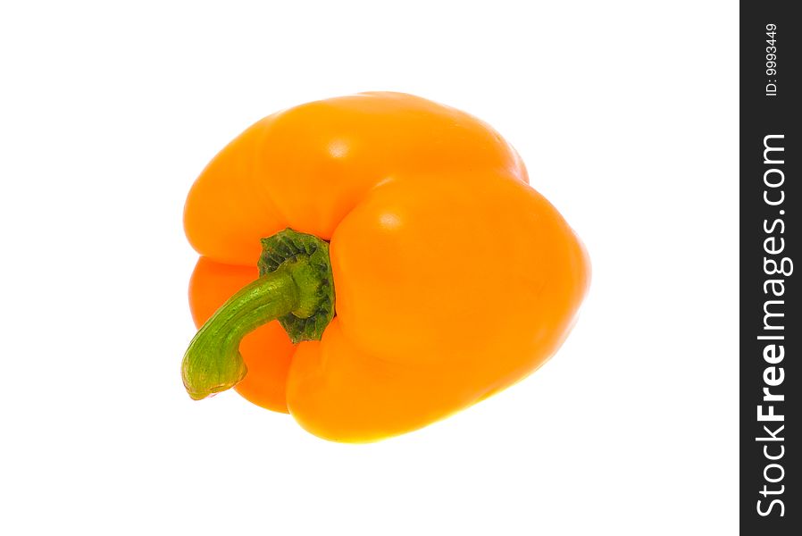 Sweet pepper, isolated on white background. This photo is made on July, 01 2009.