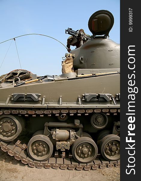 Soldier On Modern Tank