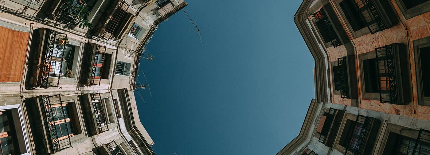 Bottom View of Gray Concrete Building at Daytime