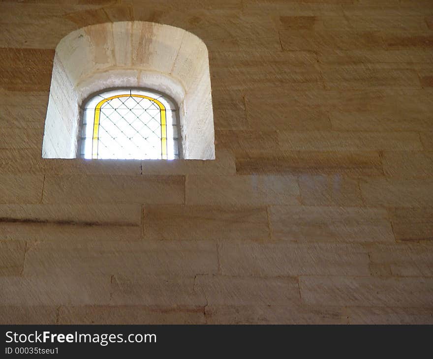 window in the church of the medieval monastery Lorch, Swabia, Germany. window in the church of the medieval monastery Lorch, Swabia, Germany