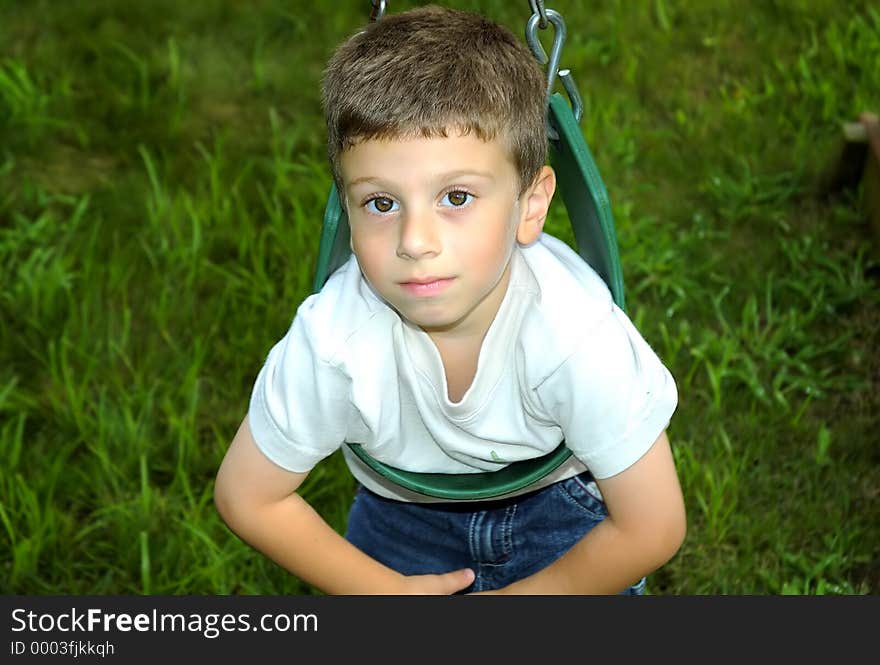 Child on Swing