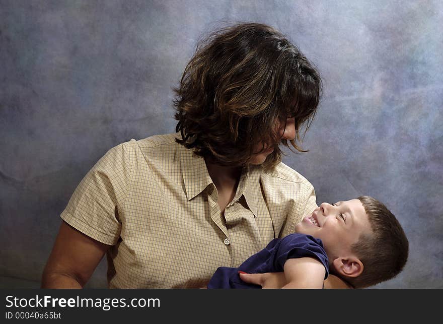 Mother Holding Holding Son