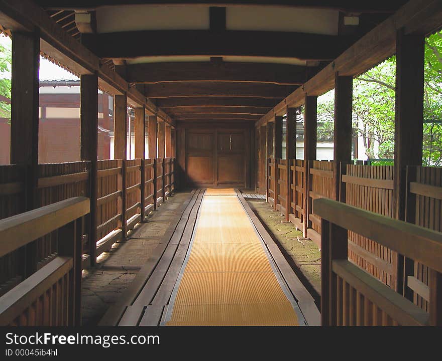 Wooden corridor