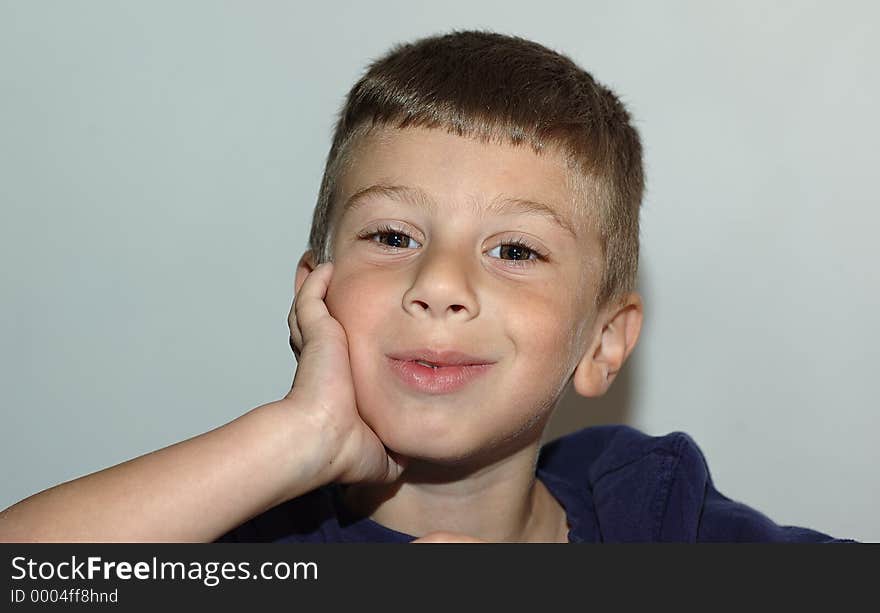 Photo of Toddler Smirking. Photo of Toddler Smirking