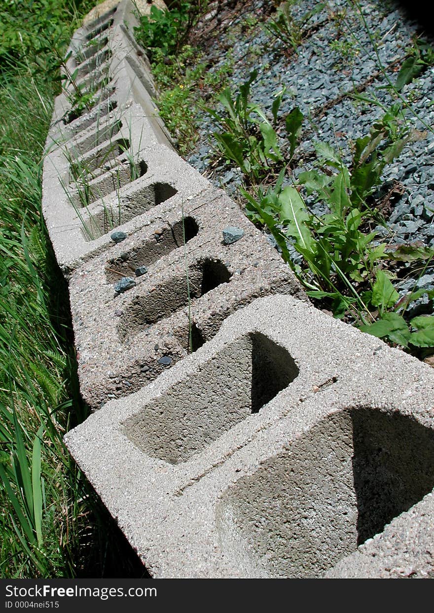 Row of Stones Patio Bricks