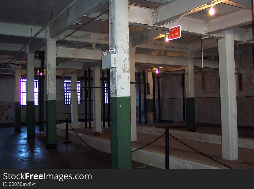 Alcatraz Prison Shower Room